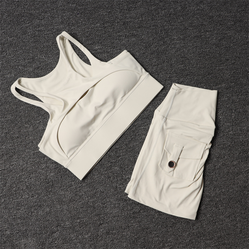 Outdoor Sport Leggings - Fitness Shorts Yoga Sets Women's Tracksuit