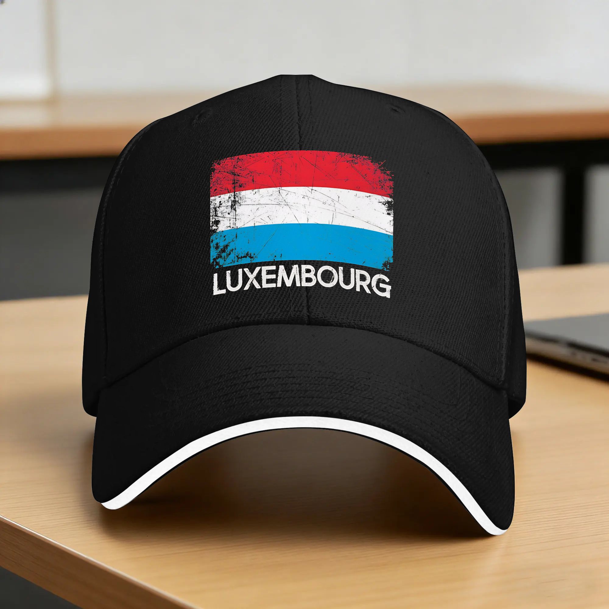 Outdoor Sport Luxembourg - Luxembourg Flag Map Baseball Cap Stylish