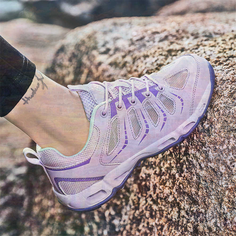 Outdoor Sport Dress - Sumer Round Tip Silver Sneakers Tennis