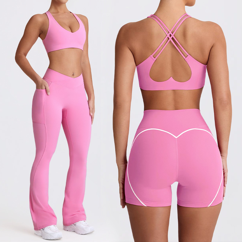 Outdoor Sport Leggings - Naked Feel Quick-Dry Yoga Set Strappy