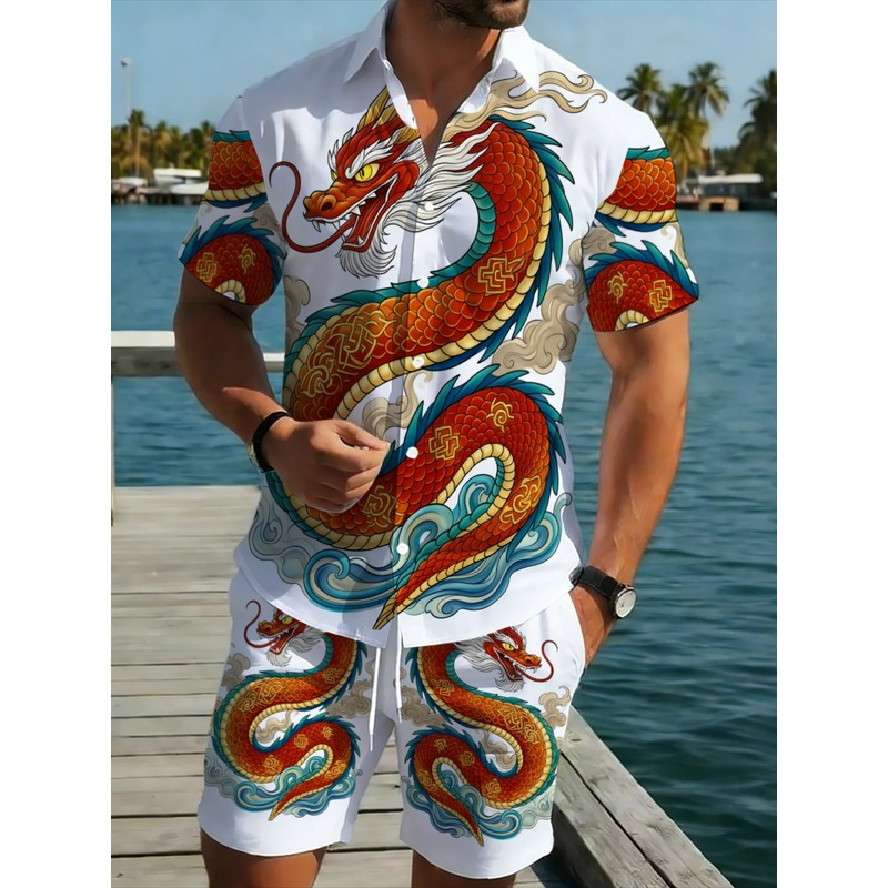 Summer Men's 2 Piece Dragon Pa - Outdoor Sportswear review and price