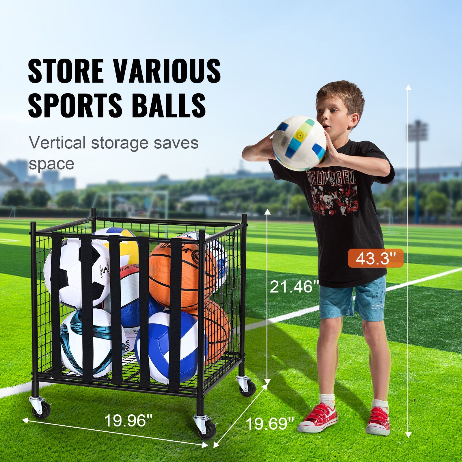 Rolling Sports Ball Storage Ca - Indoor Sport And Outdoor Sports review and price