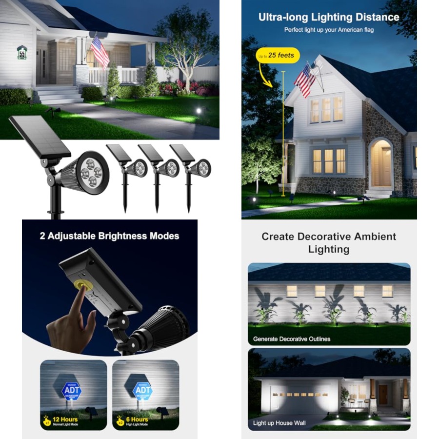 Solar Spotlights Outdoor Water - Outdoor Spotlight review and price