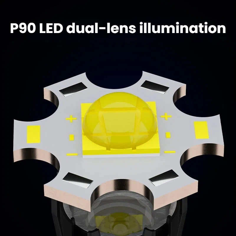 High-power P90 LED Flashlight  - Outdoor Spotlight review and price