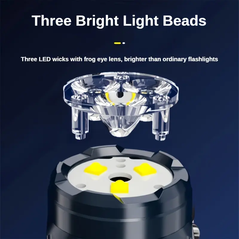 Mini 3LED Flashlight With Pen  - Outdoor Spotlight review and price