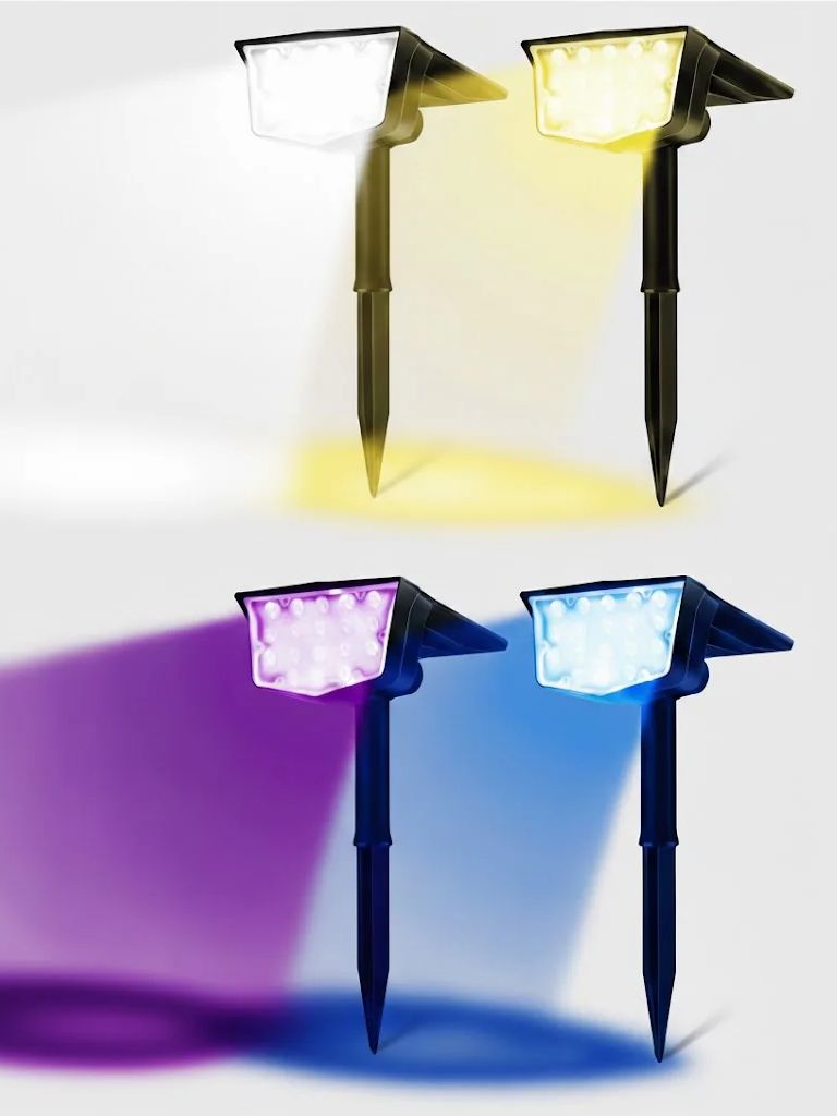 2Pcs Solar Outdoor Spot Lights - Outdoor Spotlight review and price